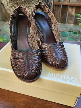 Michael Kors | Shoes | Michael Kors Green Suede Mules | Poshmark